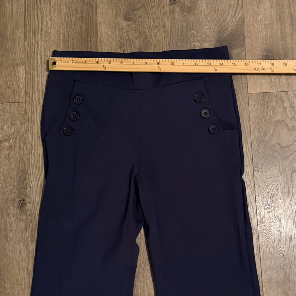 Betabrand Dress Pant Yoga Pants Women’s M Navy Bootcut Stretch Pull-On Workwear - Picture 5 of 7